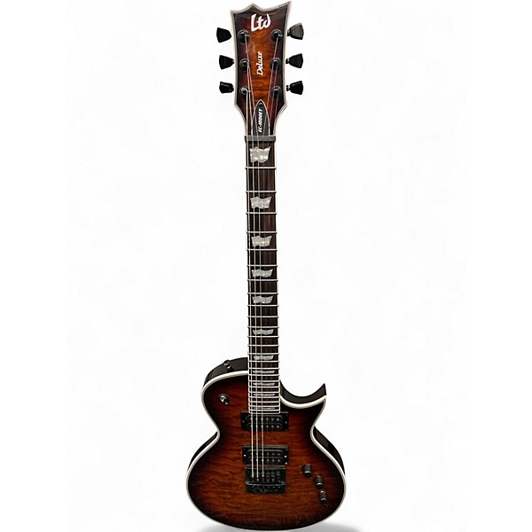 Used ESP EC1000 Orange Solid Body Electric Guitar