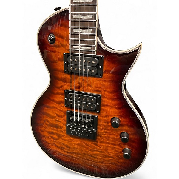 Used ESP EC1000 Orange Solid Body Electric Guitar