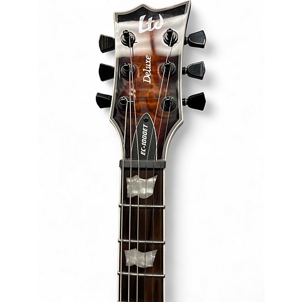 Used ESP EC1000 Orange Solid Body Electric Guitar