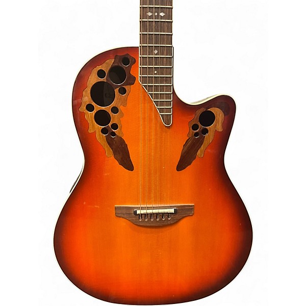 Used Ovation 6778lx Standard Elite LX Red Burst Acoustic Electric Guitar