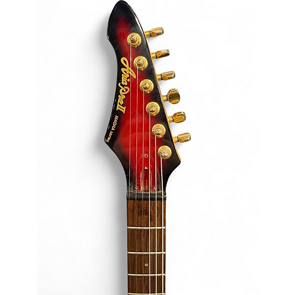 Used Aria pro II magna Trans Red Burst Electric Guitar