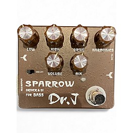 Used Dr. J Pedals D-53 Sparrow Driver & DI Bass Effect Pedal