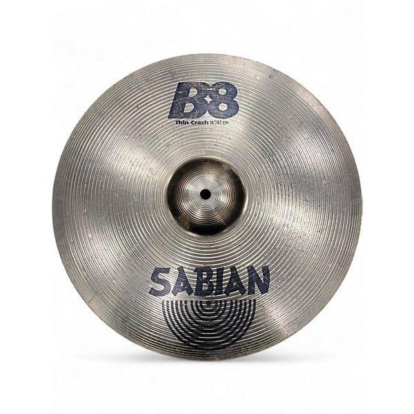 Used SABIAN 16in B8 Thin Crash Cymbal