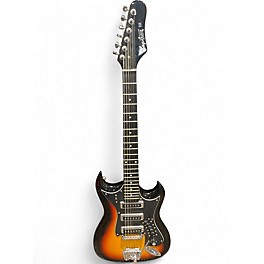 Used Hagstrom Retroscape III 3 Color Sunburst Solid Body Electric Guitar