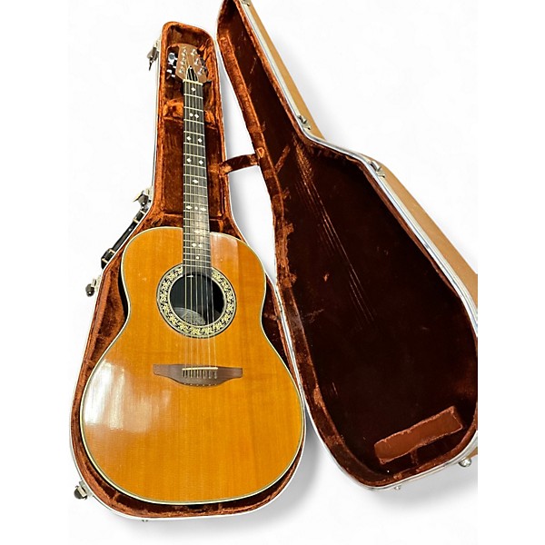 Vintage 1970s Ovation 1112-4 Natural Acoustic Guitar