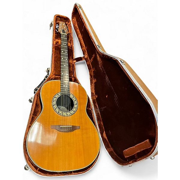 Vintage 1970s Ovation 1112-4 Natural Acoustic Guitar