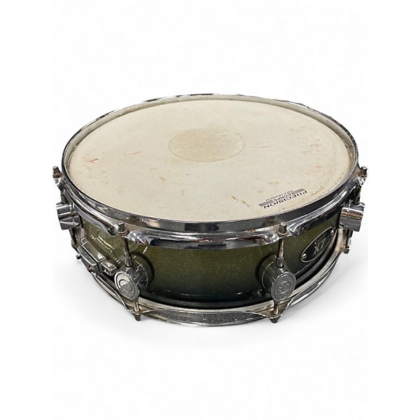 Used PDP by DW 14in X7 GREENS SPARKLE Drum