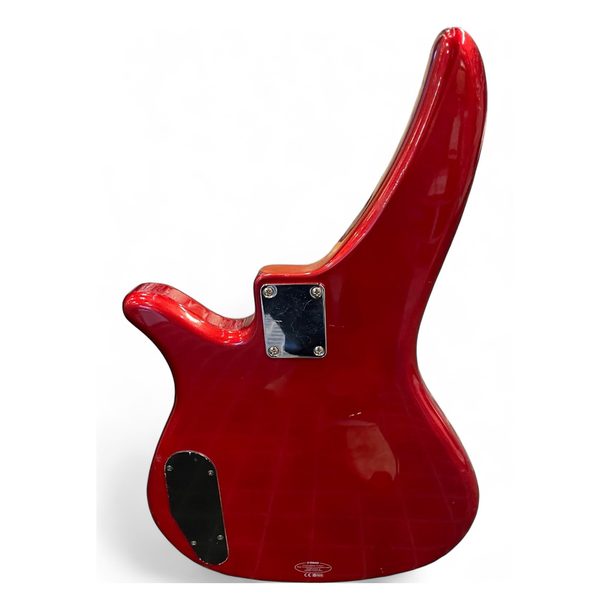 Used Yamaha RBX 170 Chrome Red Electric Bass Guitar Chrome