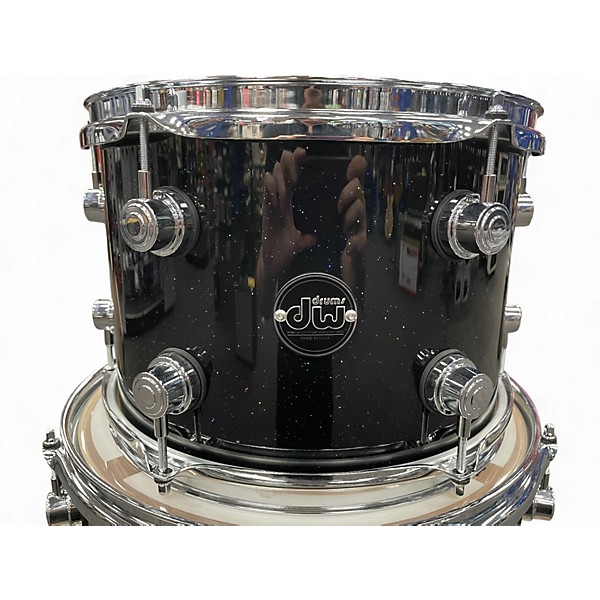 Used DW 3 Piece Performance Series Black Mirra Drum Kit