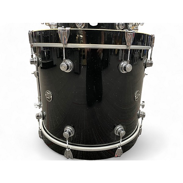 Used DW 3 Piece Performance Series Black Mirra Drum Kit