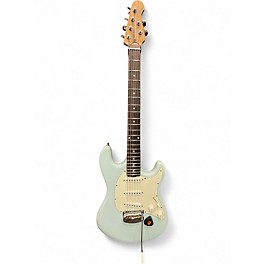 Used 2021 Ernie Ball Music Man Cutlass SSS Powder Blue Solid Body Electric Guitar