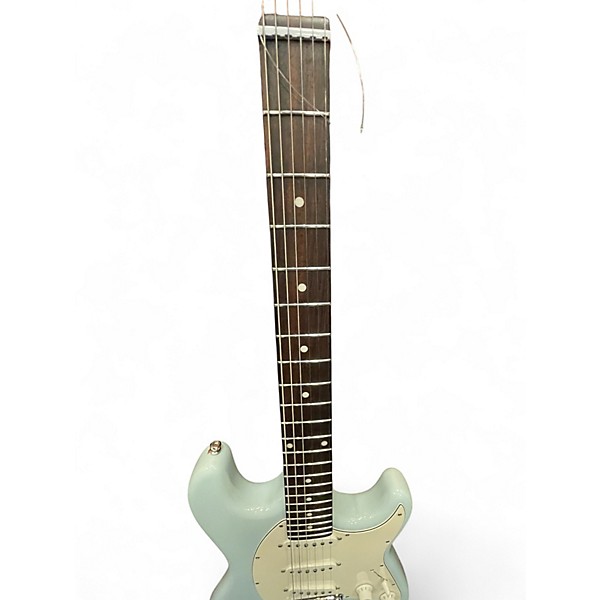 Used 2021 Ernie Ball Music Man Cutlass SSS Powder Blue Solid Body Electric Guitar