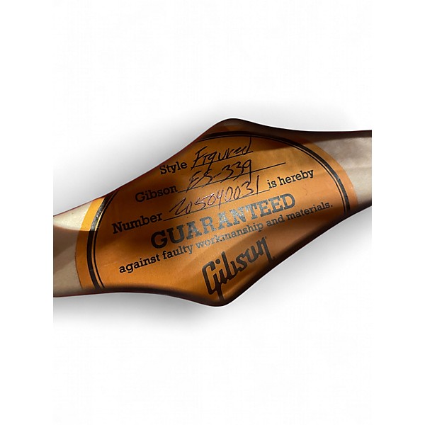 Used 2024 Gibson ES339 Worn Cherry Hollow Body Electric Guitar