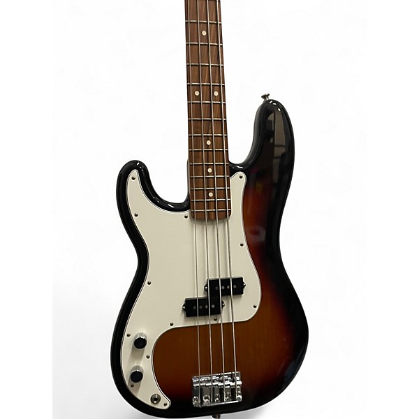 Used Fender Player Precision Bass 3 Color Sunburst Electric Bass Guitar