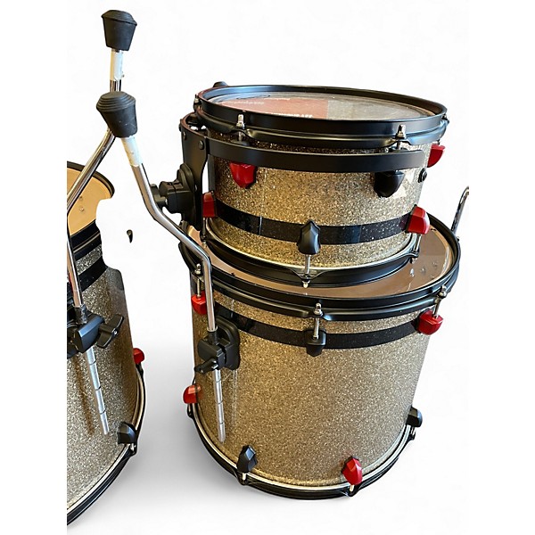 Used 2021 SJC Drums 4 Piece Custom  Metallic Gold Drum Kit