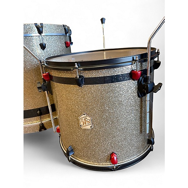 Used 2021 SJC Drums 4 Piece Custom  Metallic Gold Drum Kit