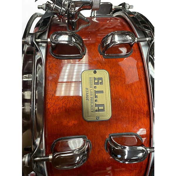 Used TAMA 14X6 SLP G-Bubinga Snare Natural Quilted Drum