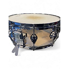 Used DW 5.5X14.5 Design Series Acrylic Snare Clear Drum
