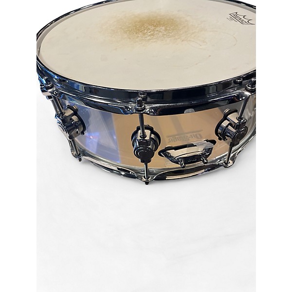 Used DW 5.5X14.5 Design Series Acrylic Snare Clear Drum