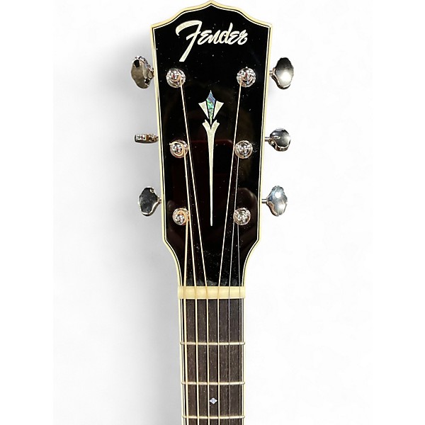 Used Fender Paramount PD-220E Natural Acoustic Electric Guitar