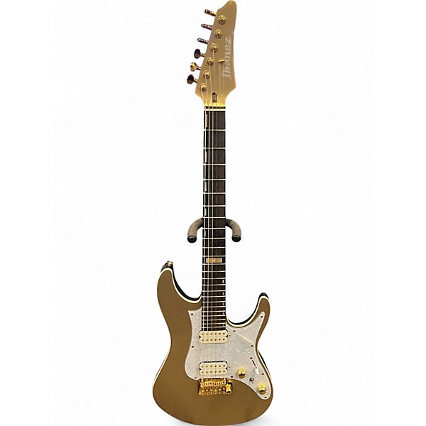 Used Ibanez Scott LePage Signature KRYS10 Metallic Gold Solid Body Electric Guitar