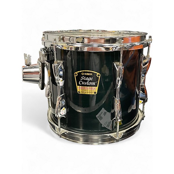 Used Yamaha 4 Piece Stage Custom Emerald Green Drum Kit