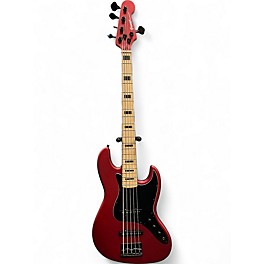 Used 2022 Gamma J522-01 5 String Beta Model Matte Valencia Red Metallic Electric Bass Guitar