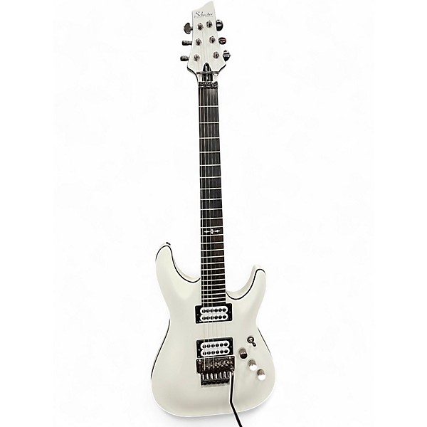 Used Schecter Guitar Research C1 FR Special White Solid Body Electric Guitar