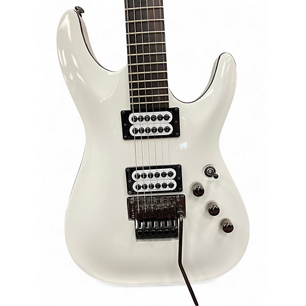 Used Schecter Guitar Research C1 FR Special White Solid Body Electric Guitar