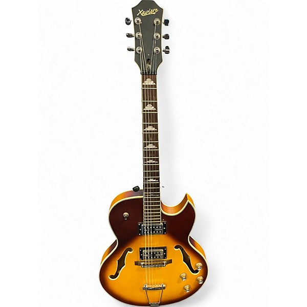 Used Xaviere XV-950 2 Color Sunburst Hollow Body Electric Guitar