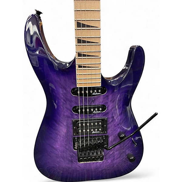 Used Jackson JS34Q Dinky Trans Purple Solid Body Electric Guitar