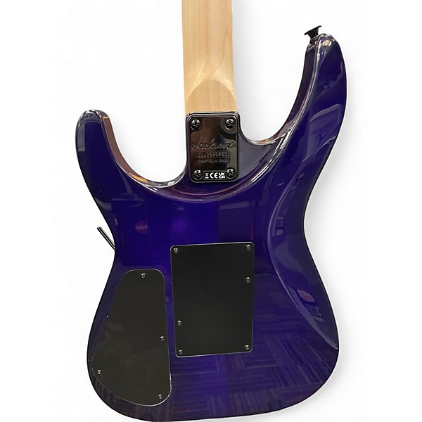 Used Jackson JS34Q Dinky Trans Purple Solid Body Electric Guitar