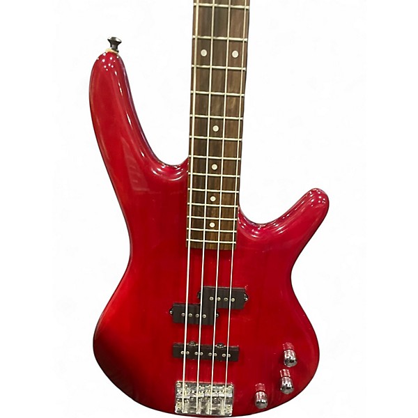 Used Ibanez gio Candy Apple Red Electric Bass Guitar