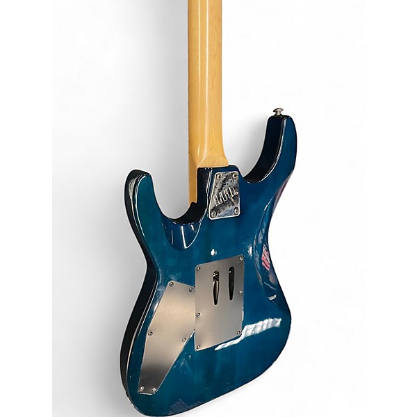 Used ESP MH103QM teal Solid Body Electric Guitar