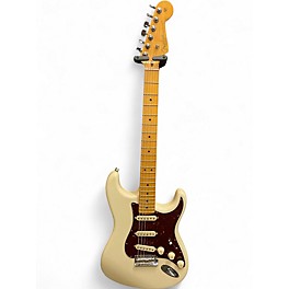 Used 2022 Fender American Professional Stratocaster SSS Antique White Solid Body Electric Guitar