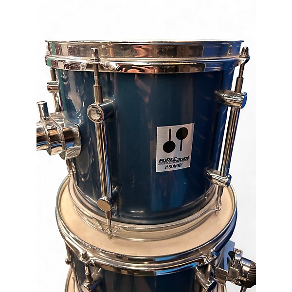 Used SONOR 4 Piece FORCE 2001 Blue Drum Kit
