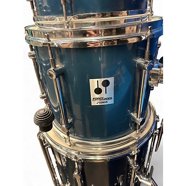 Used SONOR 4 Piece FORCE 2001 Blue Drum Kit