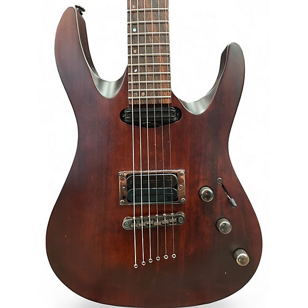 Used Mitchell MD300 Satin Red Solid Body Electric Guitar