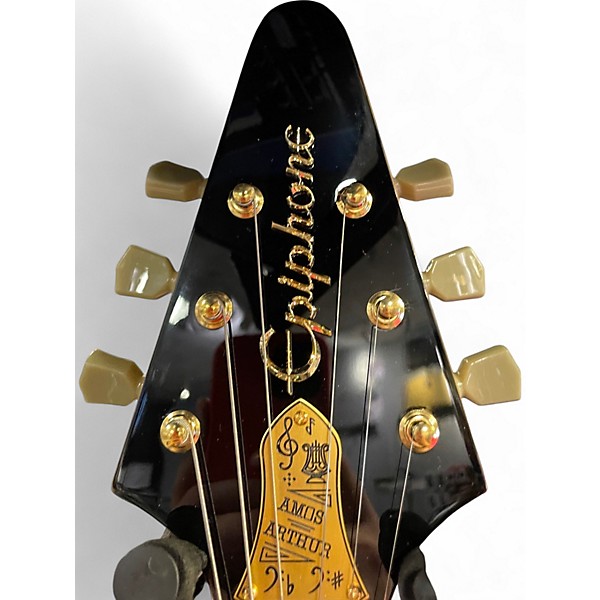 Used Epiphone JOE BONAMASSA AMOS FLYING V Natural Solid Body Electric Guitar