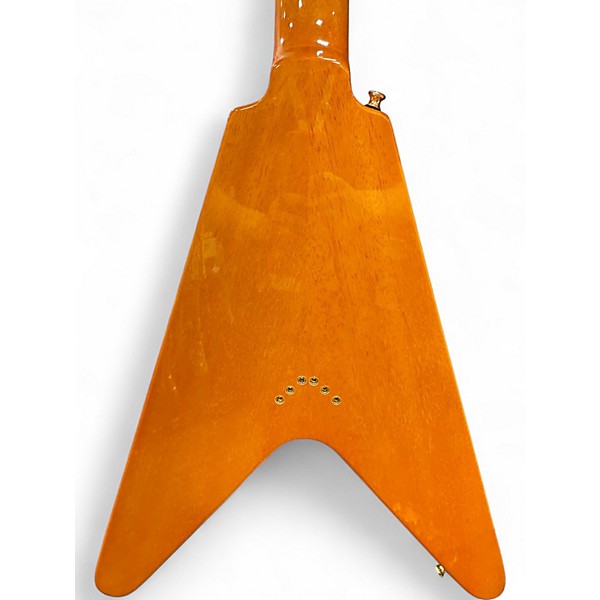 Used Epiphone JOE BONAMASSA AMOS FLYING V Natural Solid Body Electric Guitar