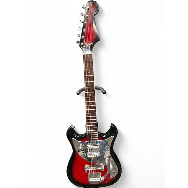 Used Tiesco GUITAR Crimson Red Burst Solid Body Electric Guitar