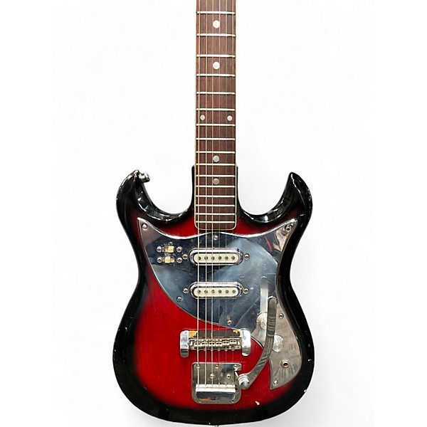 Used Tiesco GUITAR Crimson Red Burst Solid Body Electric Guitar