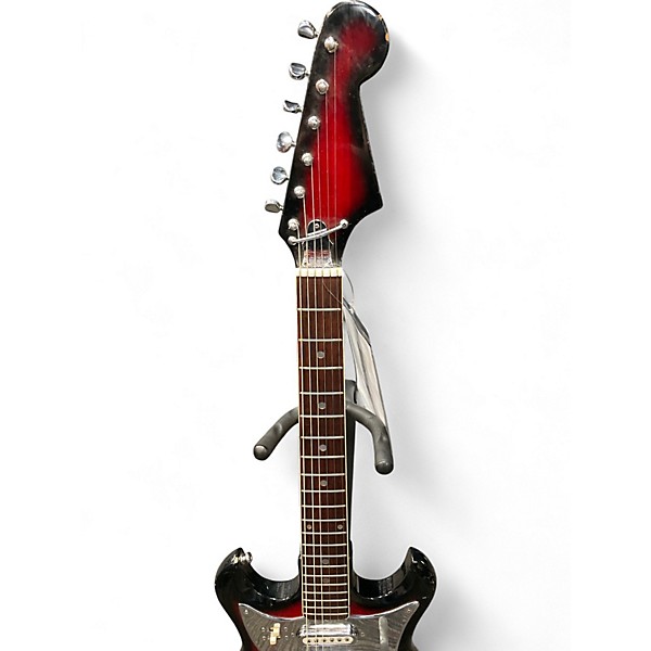 Used Tiesco GUITAR Crimson Red Burst Solid Body Electric Guitar
