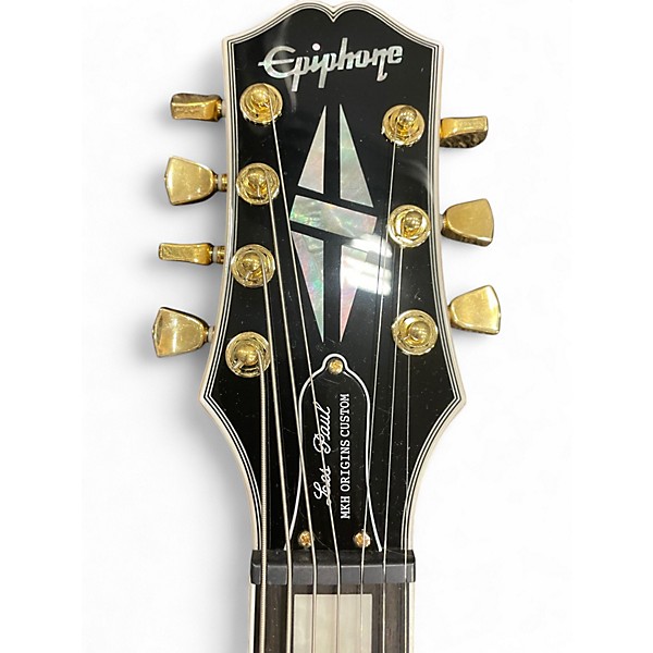 Used Epiphone Matt Heafy Les Paul Custom 7 Alpine White Solid Body Electric Guitar