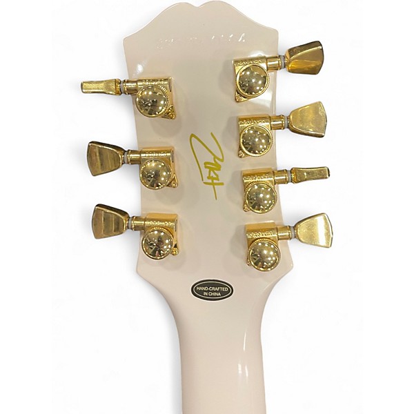 Used Epiphone Matt Heafy Les Paul Custom 7 Alpine White Solid Body Electric Guitar