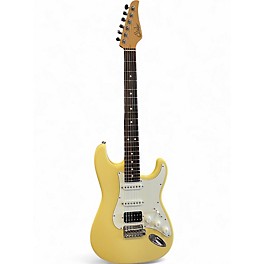 Used Suhr Classic S HSS Vintage Yellow Solid Body Electric Guitar