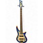 Used Jackson Pro Series Spectra Bass SBA V Blue Burst Electric Bass Guitar thumbnail