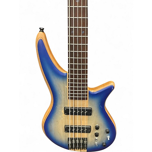 Used Jackson Pro Series Spectra Bass SBA V Blue Burst Electric Bass Guitar