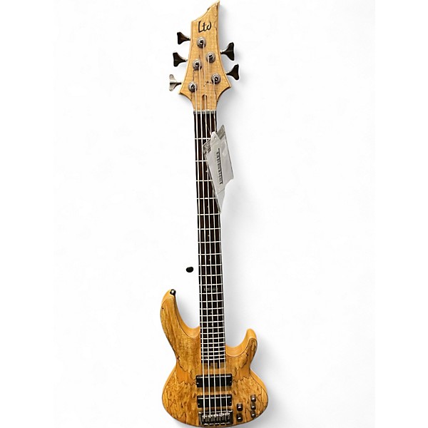 Used ESP LTD B-2055M 5 Natural Electric Bass Guitar