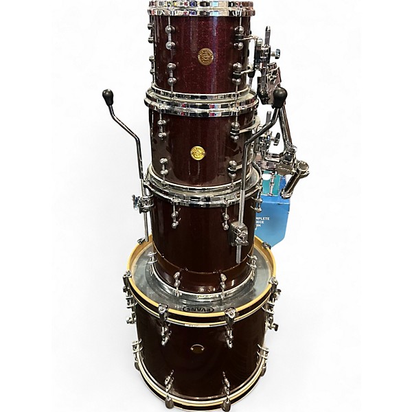 Used Gretsch Drums 4 Piece New Classic Maple Red Sparkle Drum Kit